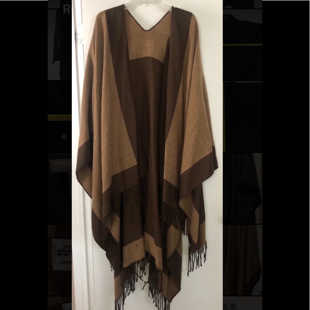 Women’s Plus Size Open Front Poncho/Cape
